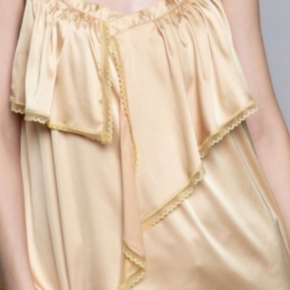 *SALE* POL Gold Satin Ruffle Camisole - Picture 7 of 8